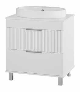 Тумба с раковиной Brevita Enfida 70 напольная белый