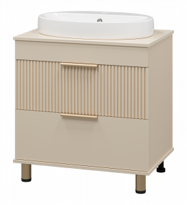Тумба с раковиной Brevita Enfida 70 напольная бежевый