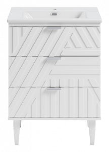 Тумба с раковиной Brevita Etna 65 3 ящика