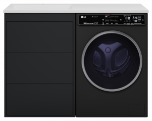 Тумба с раковиной Brevita Grafit 60 с 3 ящ. под стиральную машину графит 120 R
