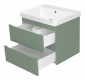 Тумба с раковиной Brevita Victory 60 подвесная зеленый — рис. 4