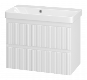 Тумба с раковиной Brevita Victory 70 подвесная белый