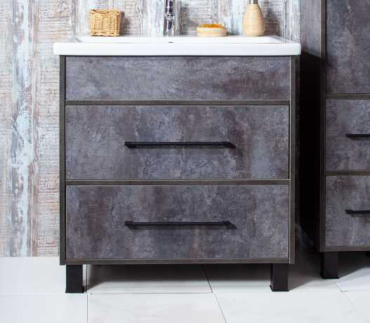 Тумба с раковиной Бриклаер Чили 70 цемент