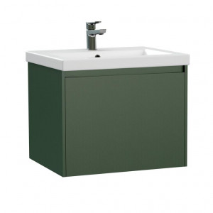 Тумба с раковиной Cersanit Grande 60 подвесная травянисто-зеленый (Como 60)