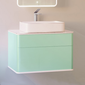 Тумба для комплекта Jorno Pastel 80 бирюзовый бриз