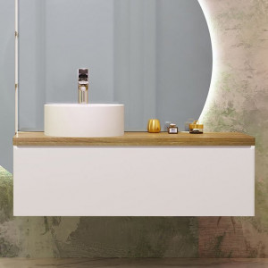 Тумба с раковиной Jorno Solis 120 подвесная