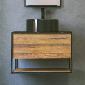 Тумба для комплекта Jorno Steal 75 древесный аттик