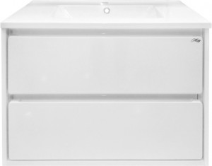 Тумба с раковиной Misty Барселона 75 белая эмаль