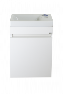 Тумба с раковиной Misty Эко мини 40 подвесная белая