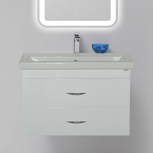 Тумба с раковиной Misty Фостер 70 с 2 ящиками, подвесная