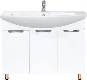 Тумба с раковиной Misty Лаванда 105 прямая