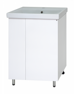 Тумба с раковиной Misty Лира 50 белая