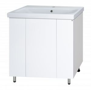 Тумба с раковиной Misty Лира 80 белая