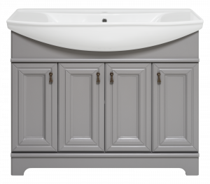 Тумба с раковиной Misty Лувр 105 серый