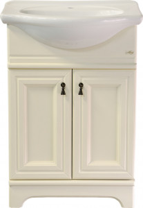 Тумба с раковиной Misty Лувр 60 слоновая кость