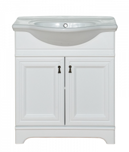 Тумба с раковиной Misty Лувр 75 белый