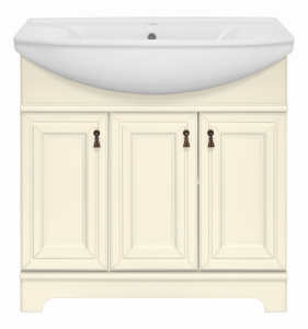 Тумба с раковиной Misty Лувр 85 слоновая кость