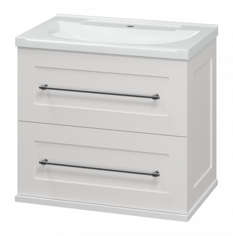 Тумба с раковиной Misty Марта 60 подвесная белый