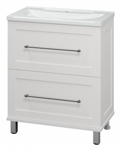 Тумба с раковиной Misty Марта 70 напольная белый