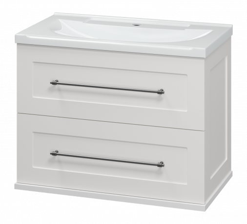 Тумба с раковиной Misty Марта 70 подвесная белый