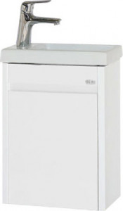 Тумба с раковиной Misty Мини 40 прямая, подвесная, белая