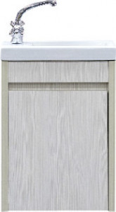 Тумба с раковиной Misty Мини 40 прямая, подвесная, вудлайн