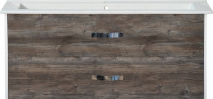 Тумба для комплекта Misty Норд 105 подвесная, белая, сосна пасаден