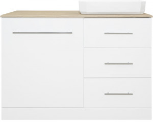 Тумба с раковиной Misty Респект 110 R, под стиральную машину