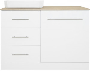 Тумба с раковиной Misty Респект 120 L, под стиральную машину