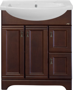 Тумба с раковиной Misty Римини 75 орех