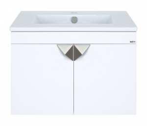 Тумба с раковиной Misty Сахара  60 подвесная белая