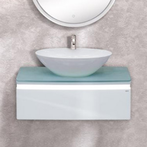 Тумба с раковиной Misty Скай 90 подвесная, с подсветкой