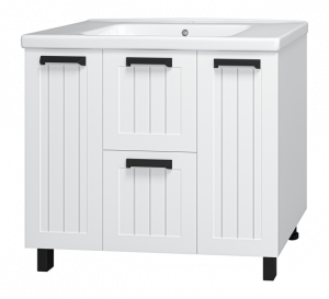 Тумба с раковиной Misty Спарта 100 2 ящика