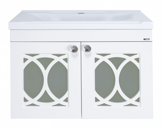 Тумба с раковиной Misty Тондо 60 подвесная белая