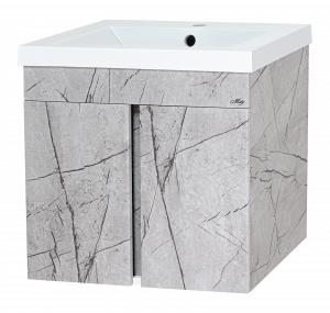 Тумба с раковиной Misty Торос 75 подвесная мрамор античный