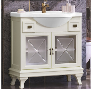 Тумба с раковиной Opadiris Борджи 85 слоновая кость