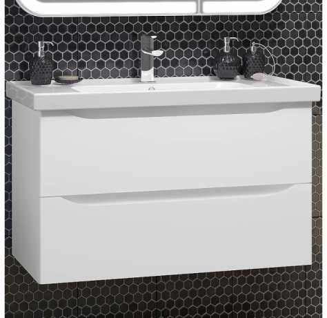 Тумба с раковиной Opadiris Элеганс 90 белый матовый