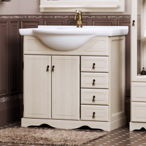 Тумба с раковиной Opadiris Клио 70 беленый бук