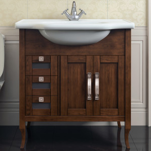 Тумба с раковиной Opadiris Мираж 80 светлый орех