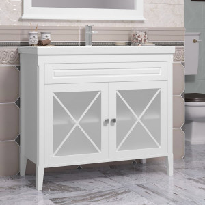 Тумба с раковиной Opadiris Палермо 100 белая матовый