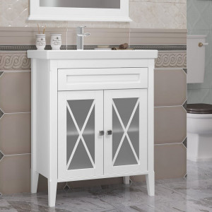 Тумба с раковиной Opadiris Палермо 70 белый матовый