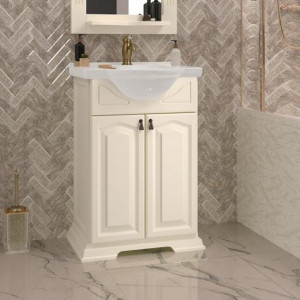 Тумба с раковиной Opadiris Риспекто 55 слоновая кость