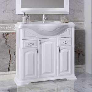 Тумба с раковиной Opadiris Риспекто 85 белый матовый