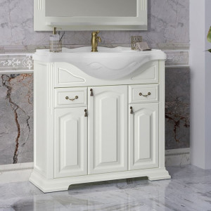 Тумба с раковиной Opadiris Риспекто 85 слоновая кость