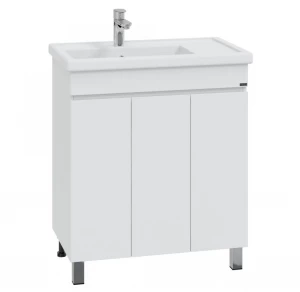 Тумба с раковиной СанТа Марс 80 напольная, 3 двери