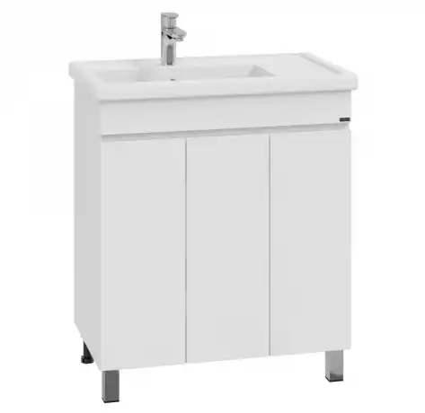 Тумба с раковиной СанТа Марс 80 напольная, 3 двери