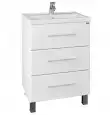 Тумба с раковиной СанТа Омега 60 напольная 3 ящика