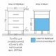 Тумба с раковиной СанТа Омега 60 напольная 3 ящика — рис. 7