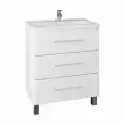 Тумба с раковиной СанТа Омега 70 3 ящика