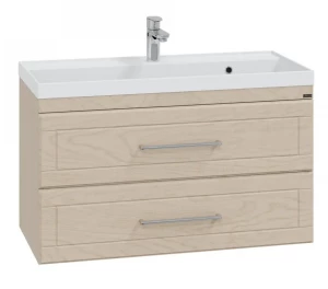 Тумба с раковиной СанТа Венера 100 дуб бежевый подвесная